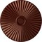 Ekena Millwork Shakuras Ceiling Medallion (For Canopies up to 5 1/2"), Hand-Painted Antique Copper, 29 1/2"OD x 2"P CM30SHACS - alternate 1